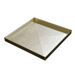 Teglia lamiera alluminata doppia diagonale 32x32x3